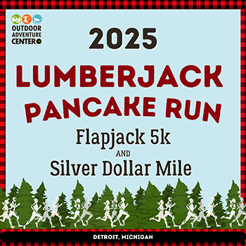 Lumberjack Pancake Run Logo 2025