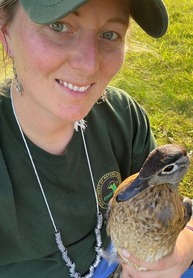 Wildlife technician, Angela Herban.