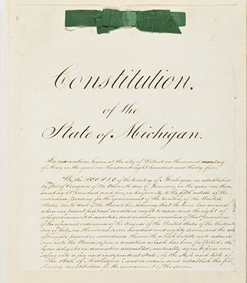 The State of Michigan Constitution.