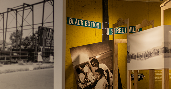 A close up of the new temporary exhibit.