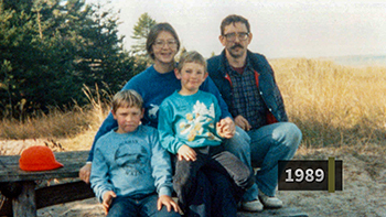 A Jones family visit to Wilderness State Park is shown from 1989.