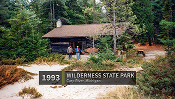 A 1993 Jones family visit to Wilderness State Park is shown.