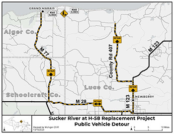 Construction for the first phase of the project begins June 2. During this time, a detour will be in place. 