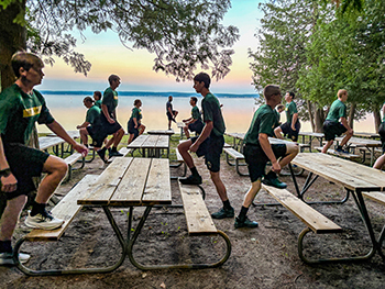 One of the most challenging parts of the Cadet Academy and conservation officer Training Academy is the morning physical training.