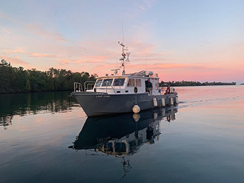Department of Natural Resources research vessel Lake Char monitors Michigan’s portion of Lake Superior.