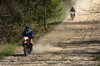 Off-road vehicle riding