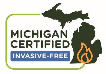 The Michigan Certified Invasive-Free firewood logo.