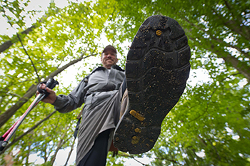 Hiker Chris Hilliar is one of the long-distance hikers who call Michigan home.