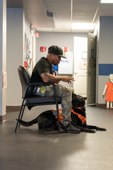 Glenn training at the Blue Star center.