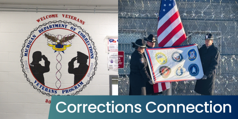 Veterans Unit wall art and the Honor Guard raising the flag on Veterans' Day
