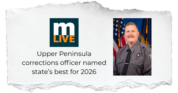 Upper Peninsula corrections officer named state’s best for 2026