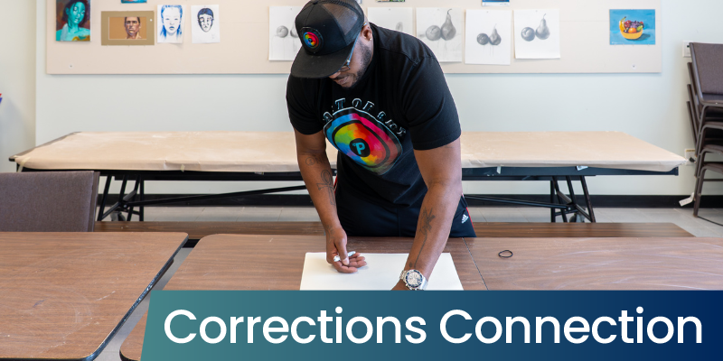 Maurice drawing. Title labelled 'Corrections Connection'