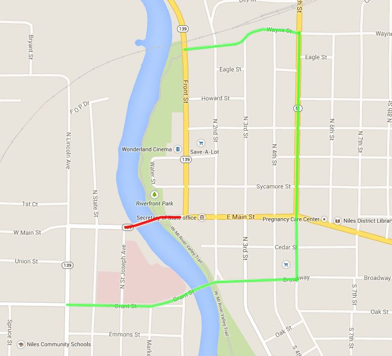 Niles Main Street bridge reconstruction starts Monday