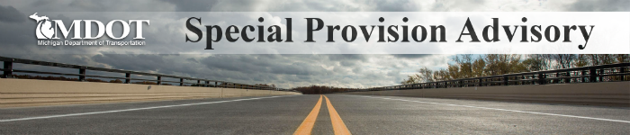 Special Provision Banner Special Provision Banner