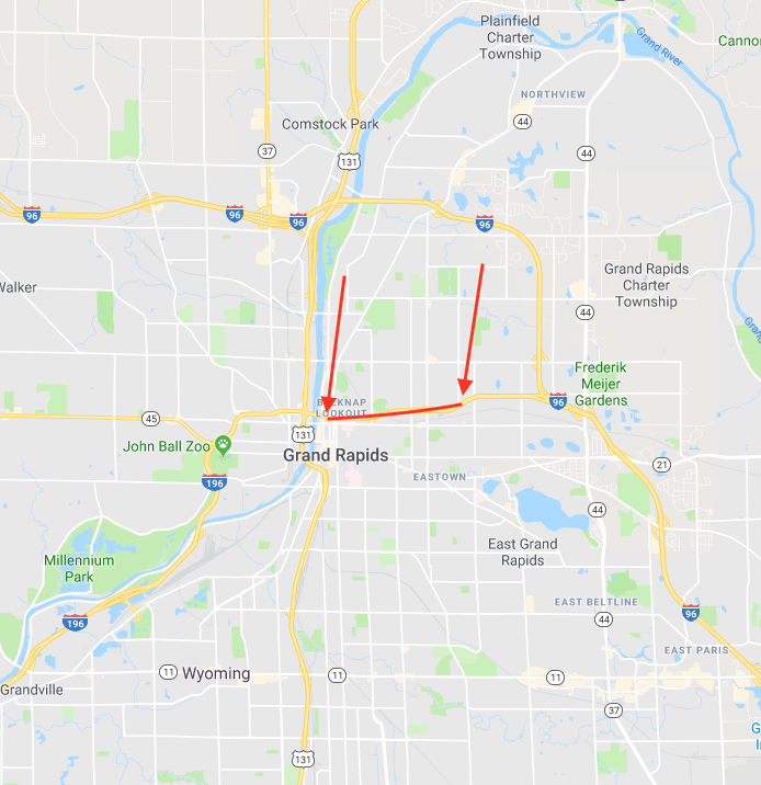 Lane Closure Wb I 196 Grand Rapid March 31