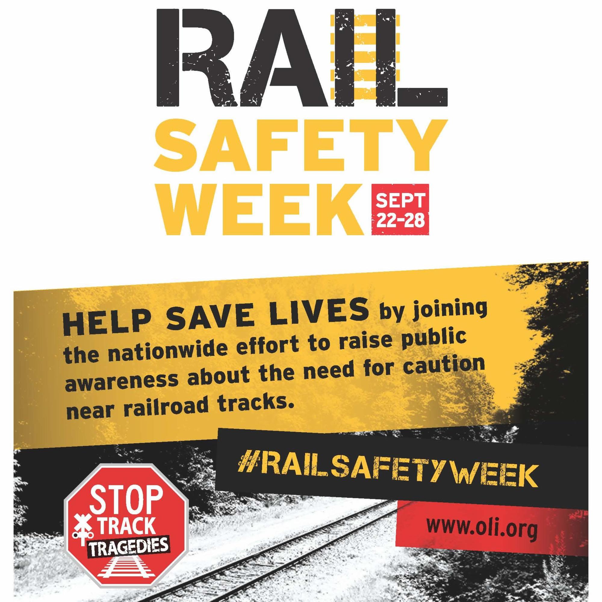 Rail Safety Week Sept. 22-28