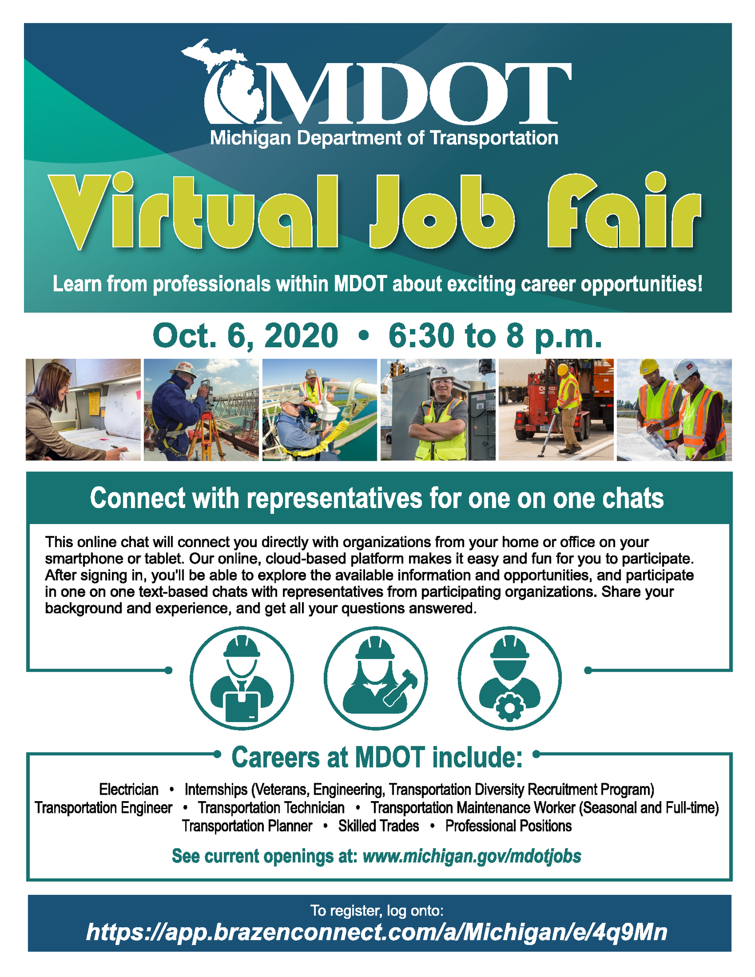 MDOT Virtual Job Fair Oct. 6