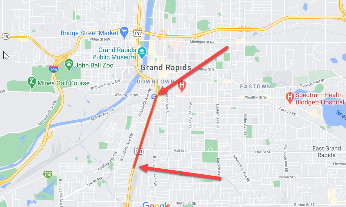 Double lane closures: NB US-131, Grand Rapids, December 21