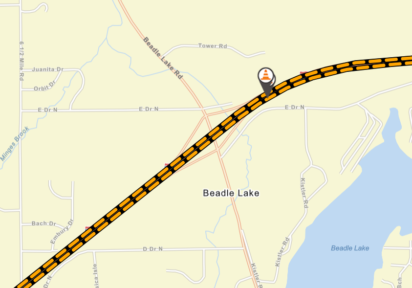 Traffic Advisory Beadle Lake Road closure in Battle Creek July 89