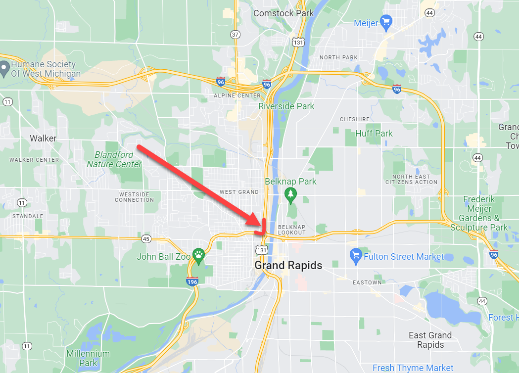 Ramp closure: EB I-196 to NB US-131, Grand Rapids, October 19