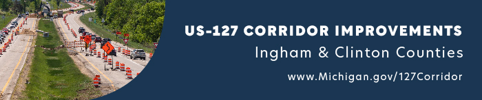 US-127 Corridor Improvements Ingham & Clinton Counties Construction image