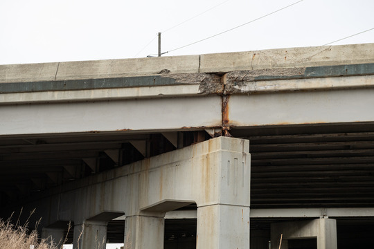 Preconstruction I-96 and Grand River Avenue bridge in Brighton.