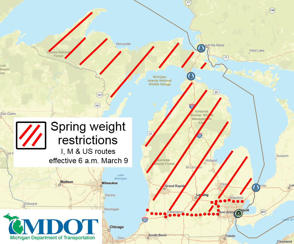 Weight Restriction Map