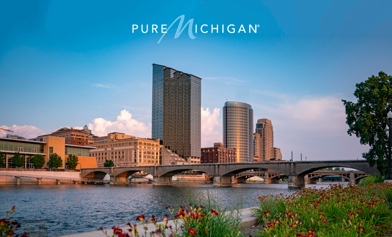 Pure Michigan Grand Rapids Skyline