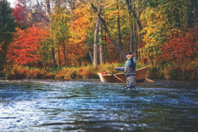 Fall fly fishing Pere Marquette