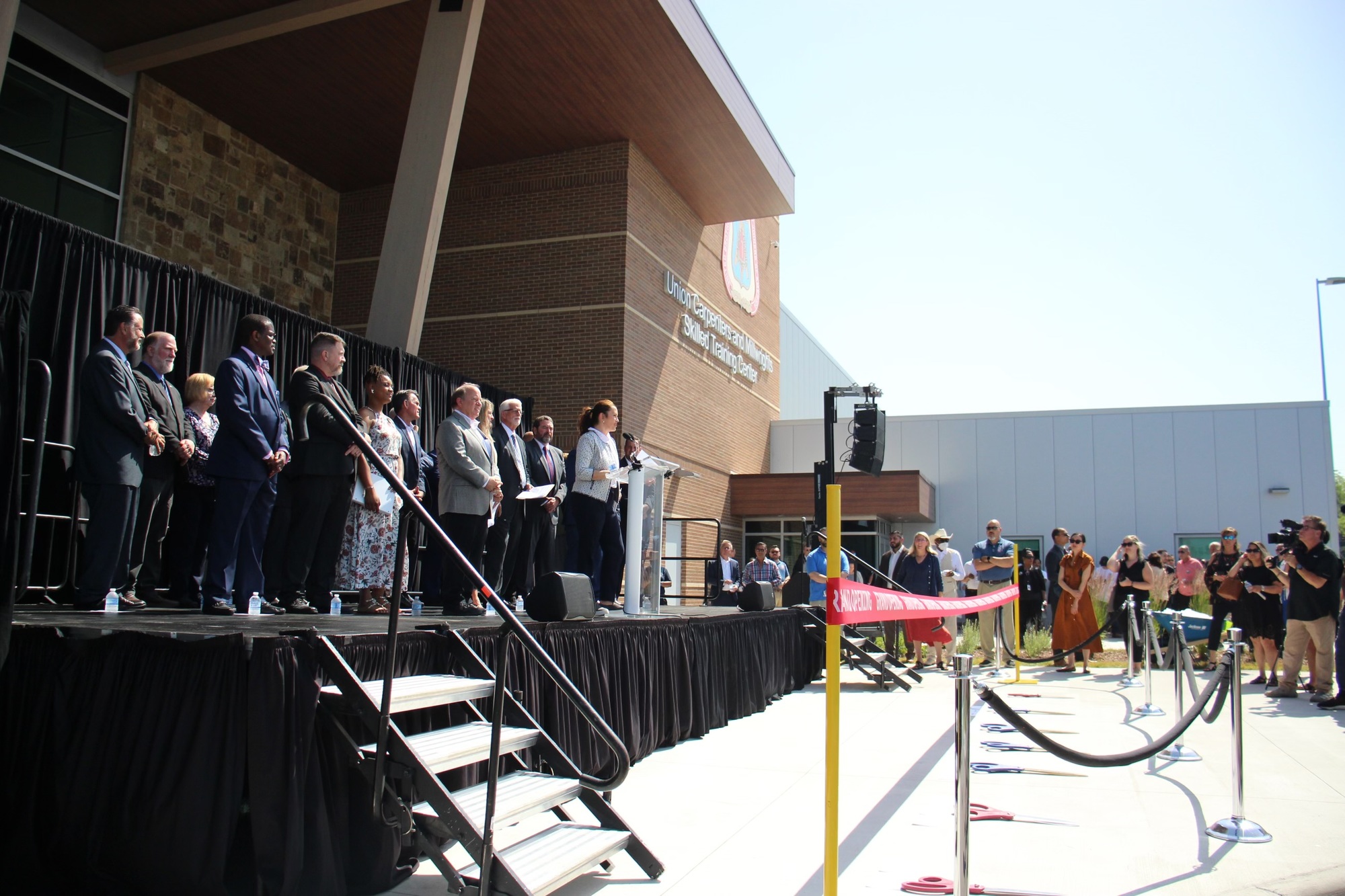 Gov. Whitmer attends training center event. 