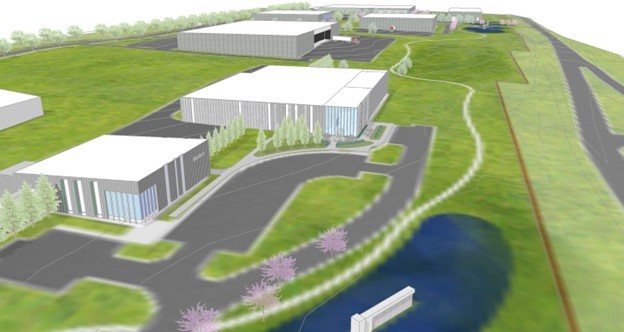 Rendering of C&S Machine Productions facility 