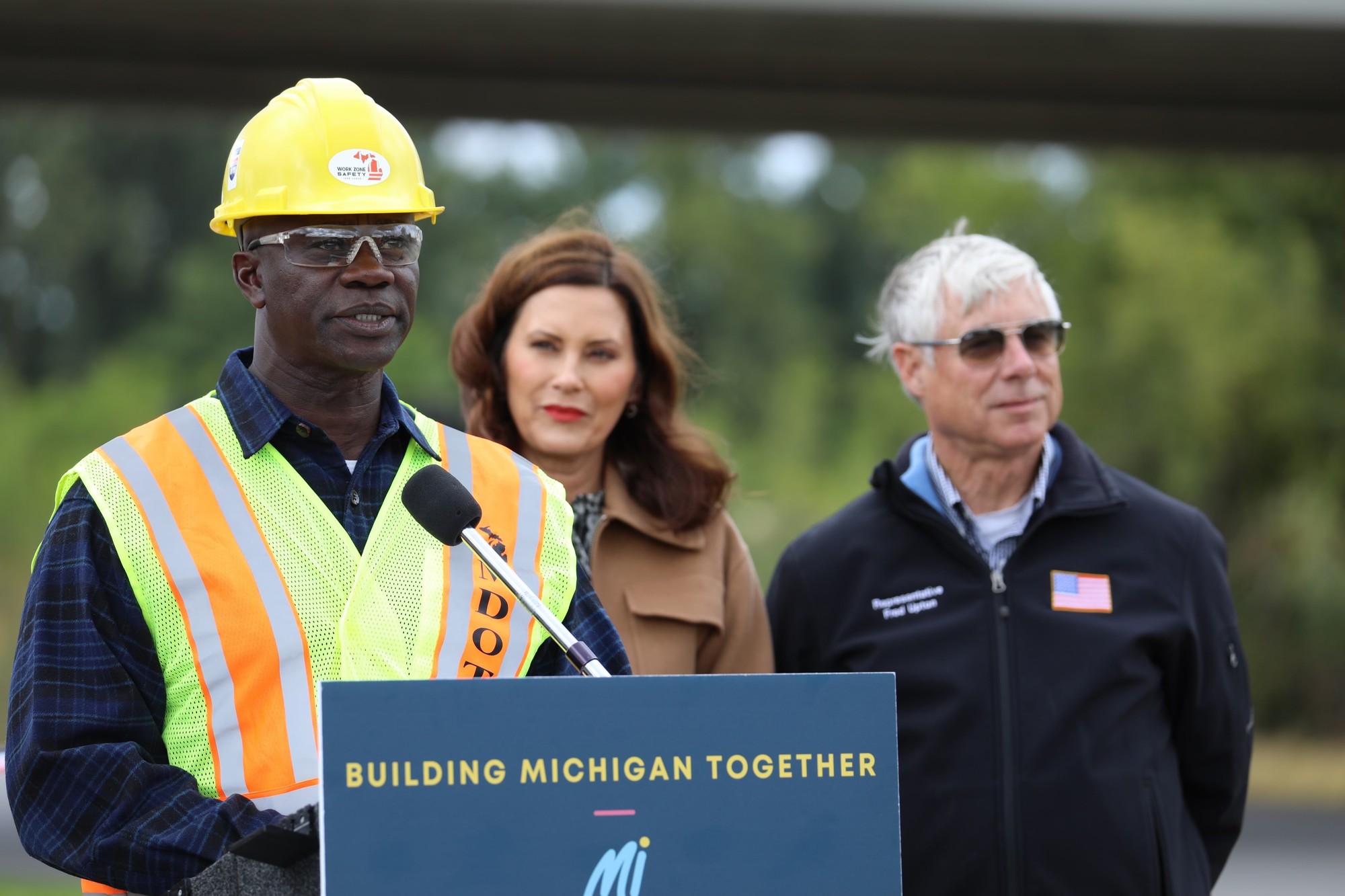 MDOT Director Paul C. Ajegba speaks at event