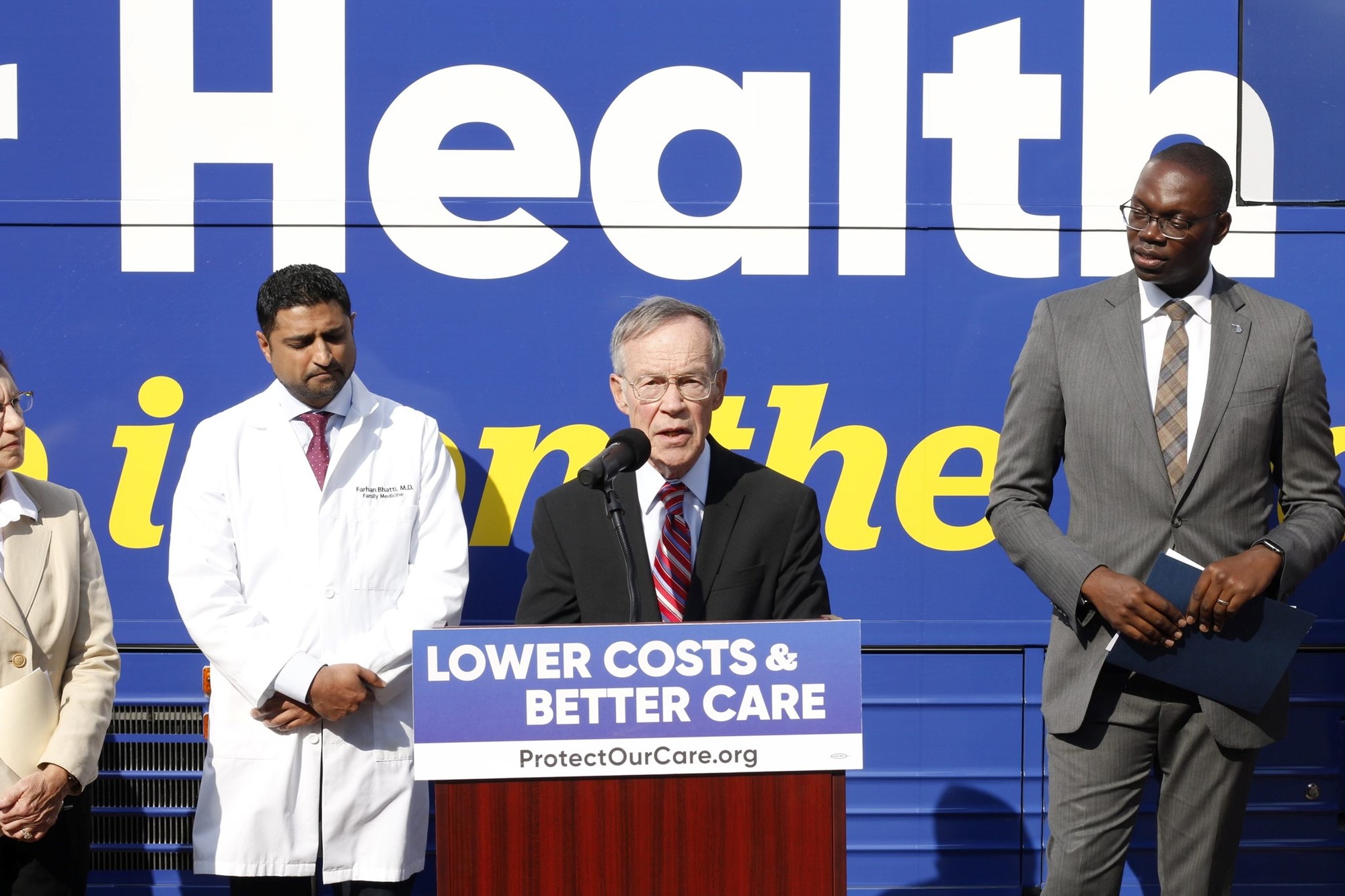 Lansing community member speaks at event