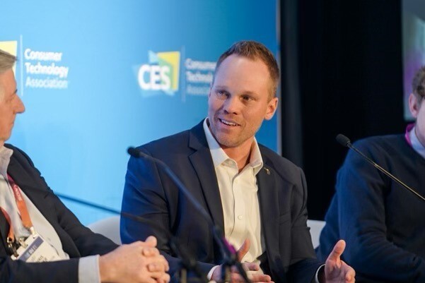 Michigan Chief Mobility Officer Trevor Pawl appears on a panel at the Consumer Electronics Show 2023