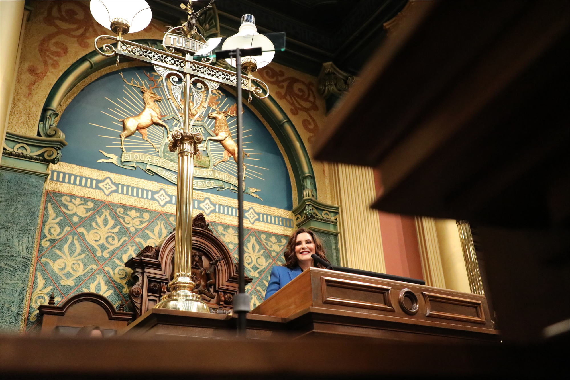 Governor Whitmer at Podium