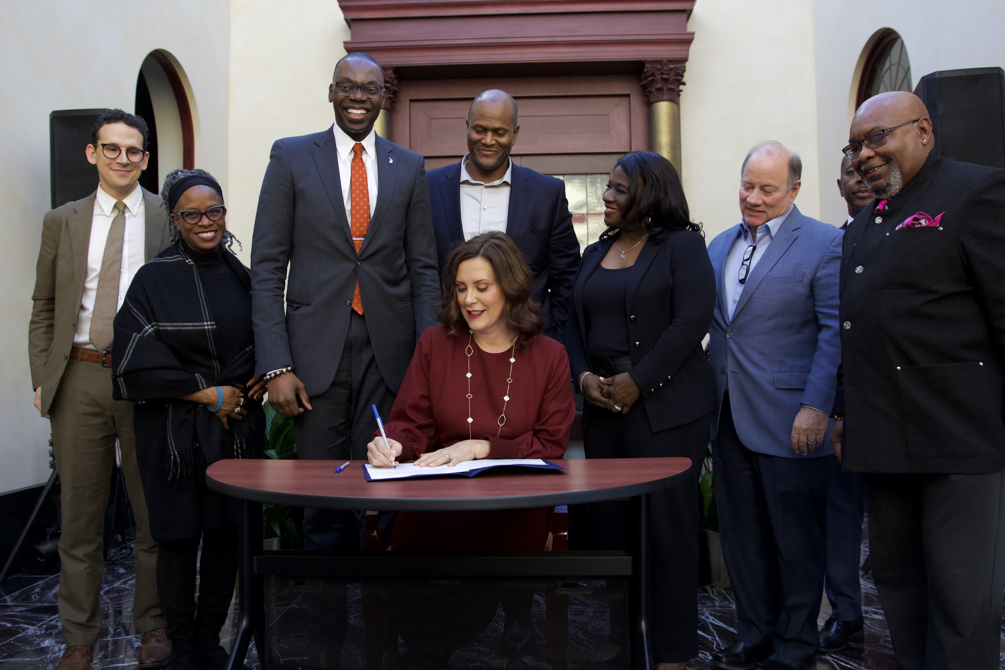 Governor Whitmer signing executive directive