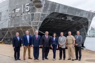 Gov. Whitmer at Ship Keeling Ceremony