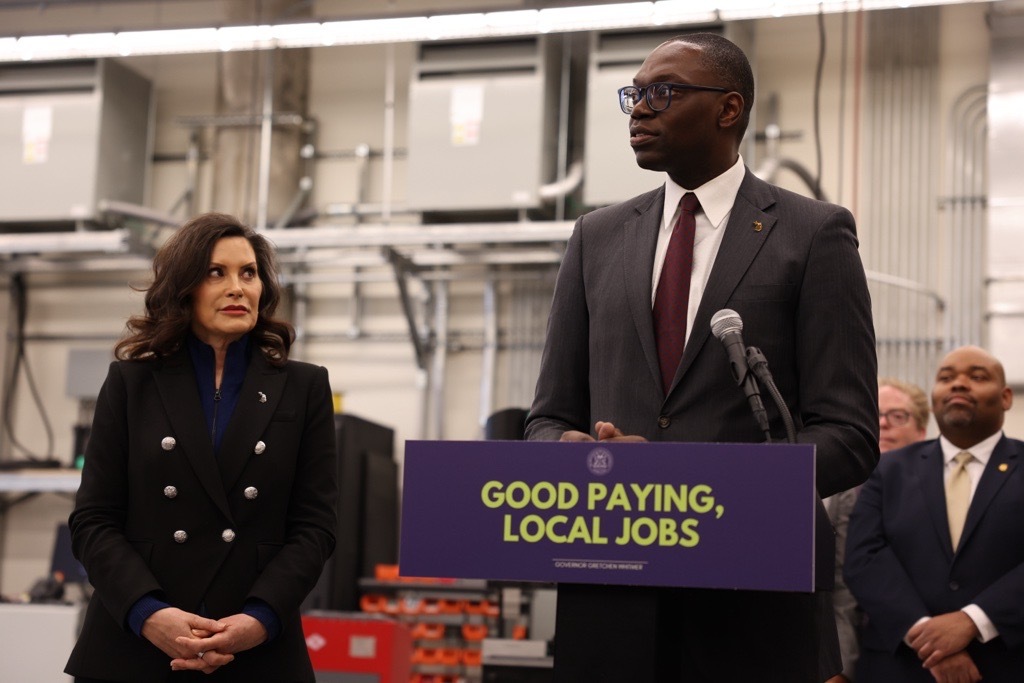 Lt. Governor Gilchrist speaks at bill signing press conference