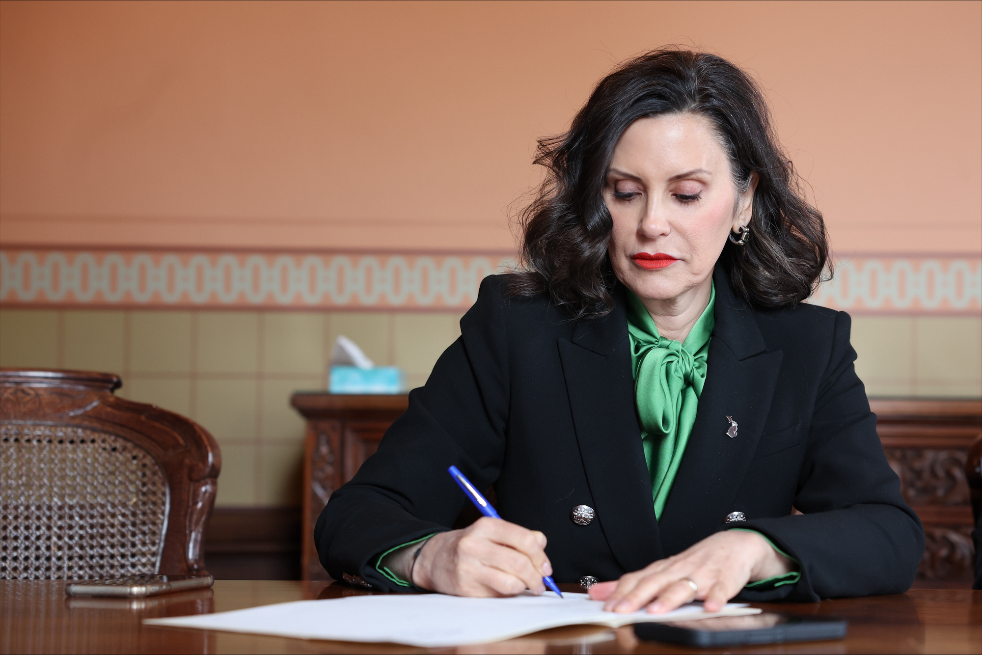 Governor Whitmer Signing Bill into Law