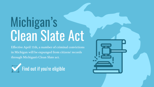 Michigan's Clean Slate Act infographic