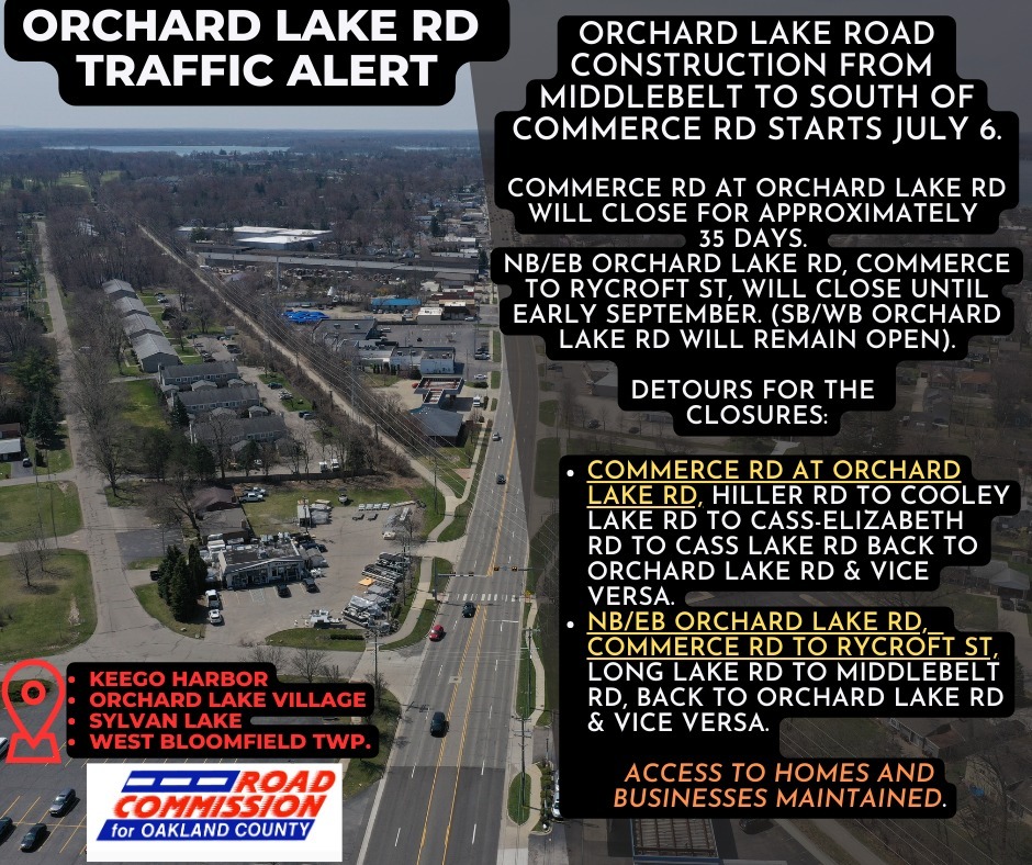 Orchard Lake Road Construction Information