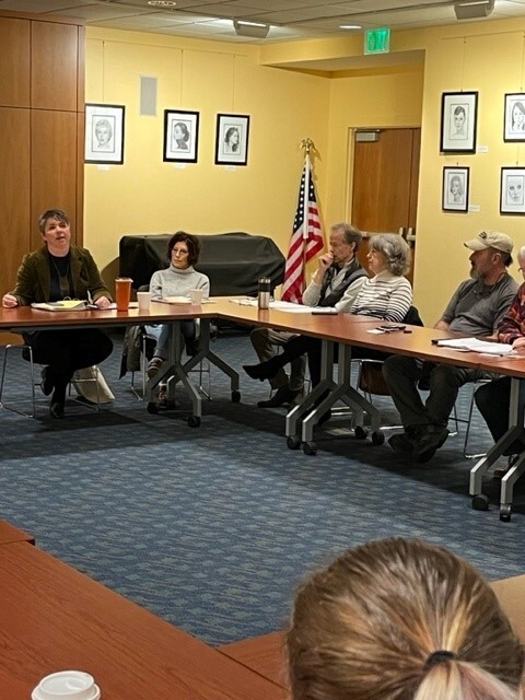Coffia Speaks During Coffee Hour
