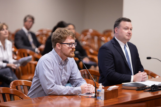 Rep. Andrews testifies in committee on his streaming service bill