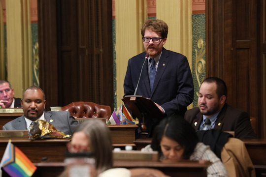Rep. Andrews speaks on the House floor in favor of his data center bill