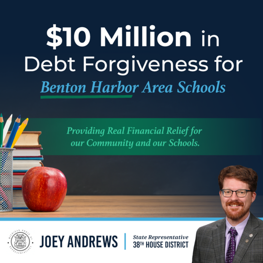 Benton Harbor Area Schools Debt Forgiveness