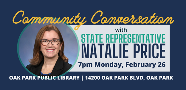 Infographic inviting constituents to Rep. Price's community conversation.