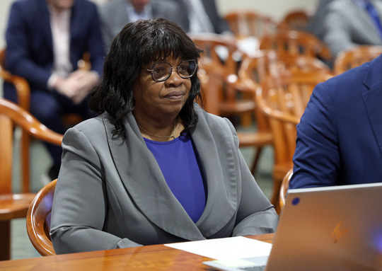 State Rep. Brenda Carter (D-Pontiac) testifies before the Insurance and Financial Services Committee.