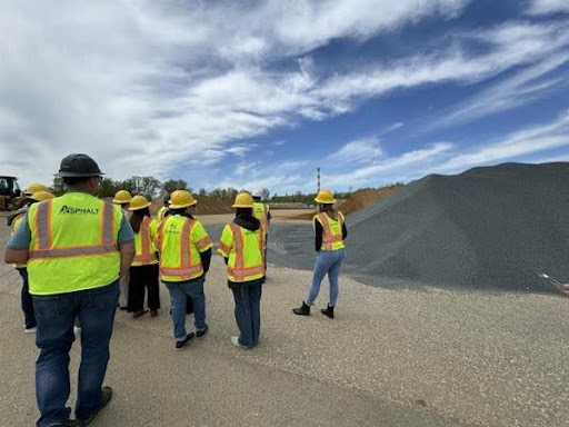 Rep. Witwer office staff attend tour of asphalt plant