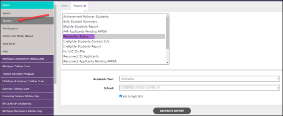 MI Fellowship Status Report