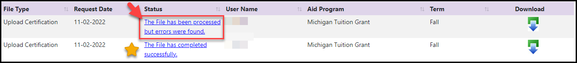 review the missg file formats